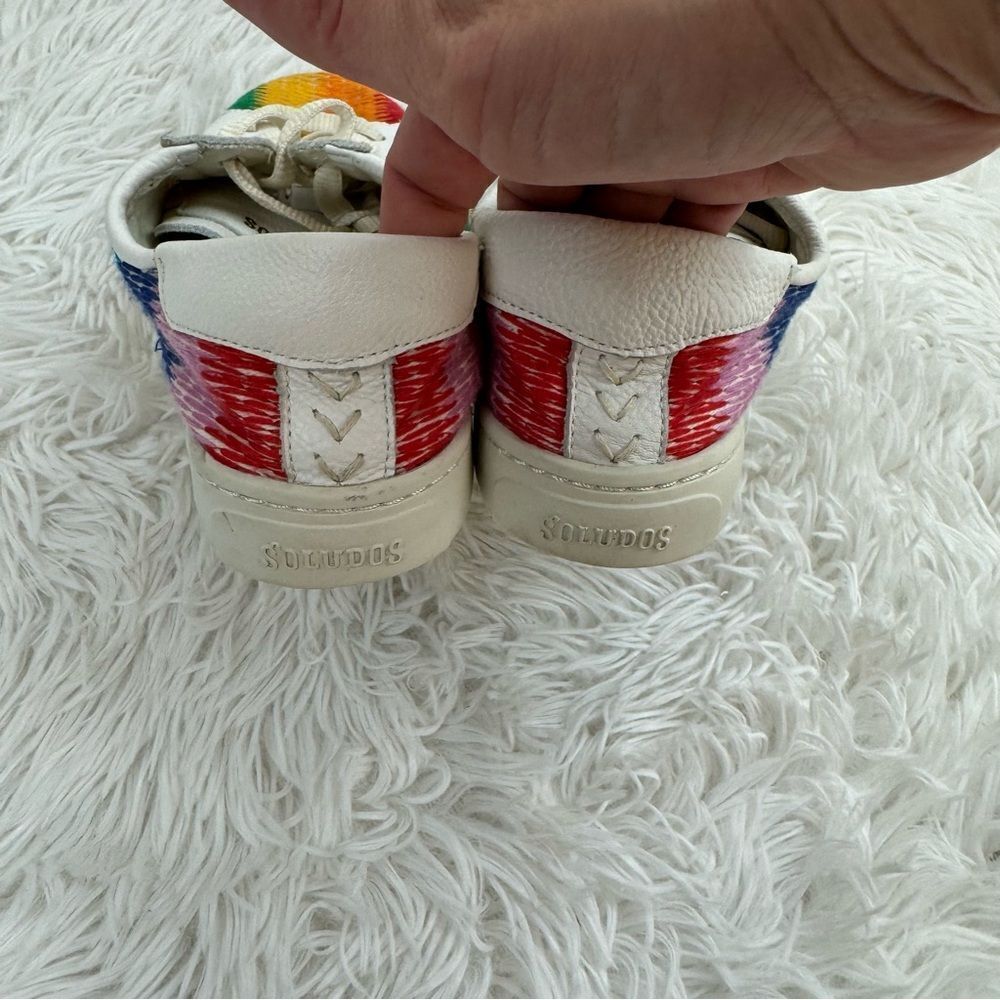 Soludos Ibiza Rainbow Leather Sneakers - Picture 8 of 10